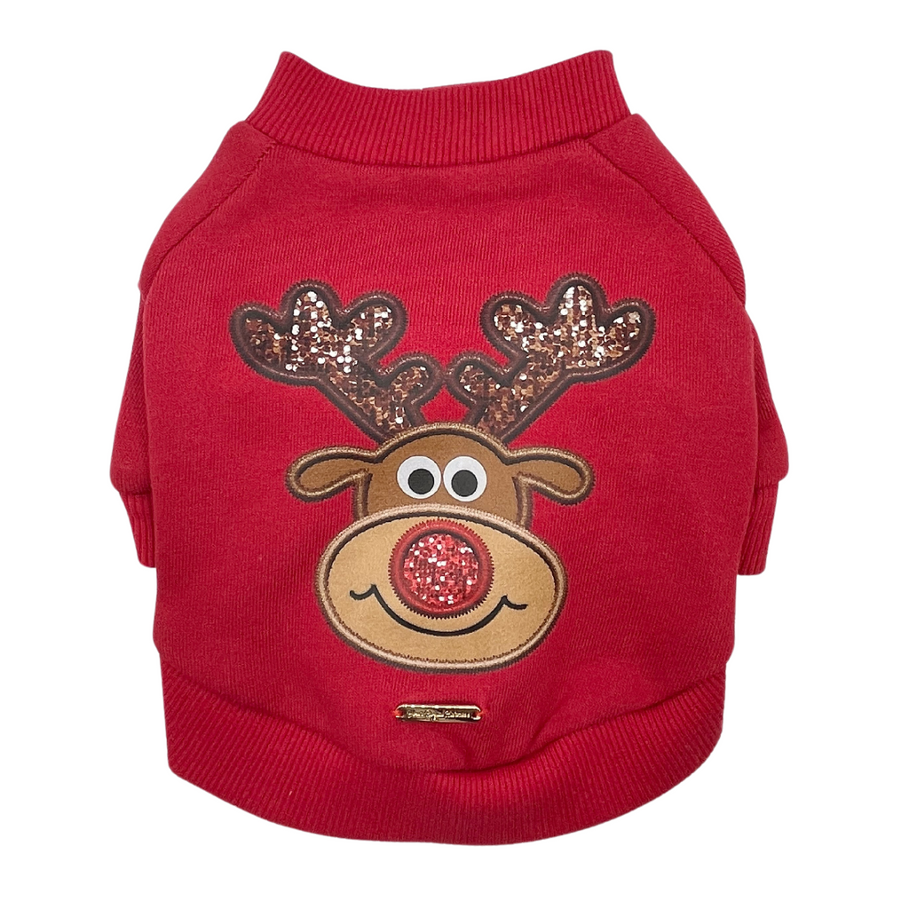 Red Reindeer Crewneck