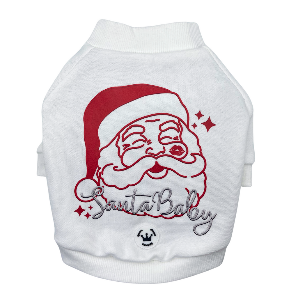 Santa Baby White Crewneck