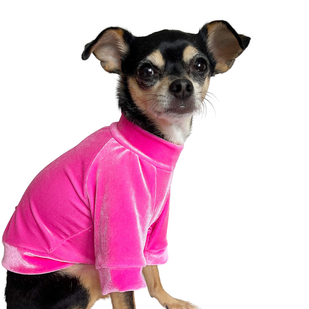 Vibrant Pink Velour Shirt